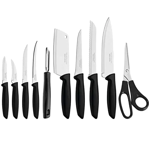 Tramontina Jogo Facas Inox 10pc Plenus Pre, Preto